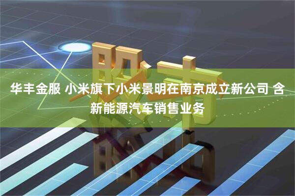 华丰金服 小米旗下小米景明在南京成立新公司 含新能源汽车销售业务